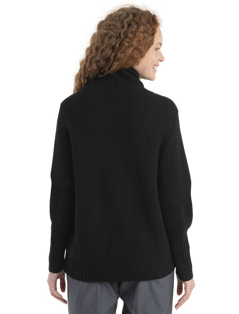 Icebreaker-Women-s-Merino-Seevista-Funnel-Neck-Sweater---NIGHTSHADE-ELECTRON-PINK