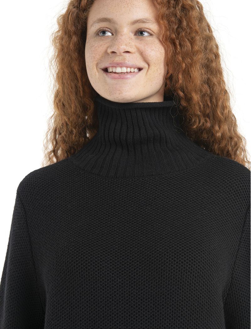 Icebreaker-Women-s-Merino-Seevista-Funnel-Neck-Sweater---NIGHTSHADE-ELECTRON-PINK