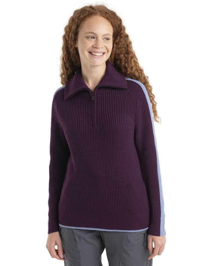 Icebreaker-Women-s-Merino-Lodge-Long-Sleeve-Half-Zip-Sweater---NIGHTSHADE--KYANITE