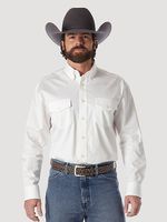Wrangler-Men-s-Painted-Desert-Long-Sleeve-Button-Down-Lightweight-Sold-Twill-Shirt---White