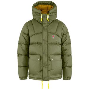 Fjallraven Men's Expedition Down Lite Jacket - Green/ Mustard Yellow