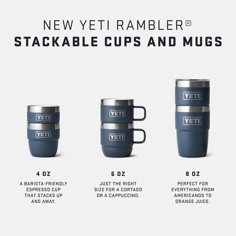 YETI-Rambler 4 oz cup 2 pk Charcoal