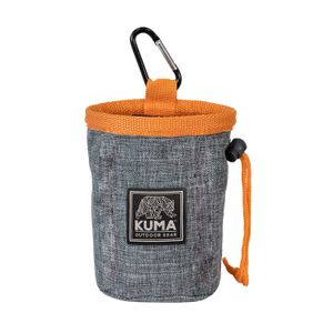 Kuma Good Dog Treat Pouch - Grey/ Orange