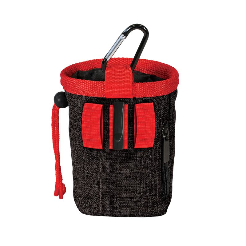 Kuma-Good-Dog-Treat-Pouch---Black--Red
