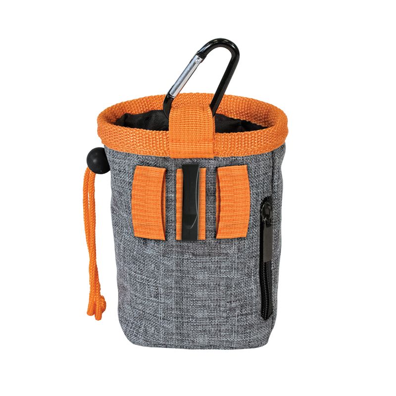 Kuma-Good-Dog-Treat-Pouch---Grey--Orange