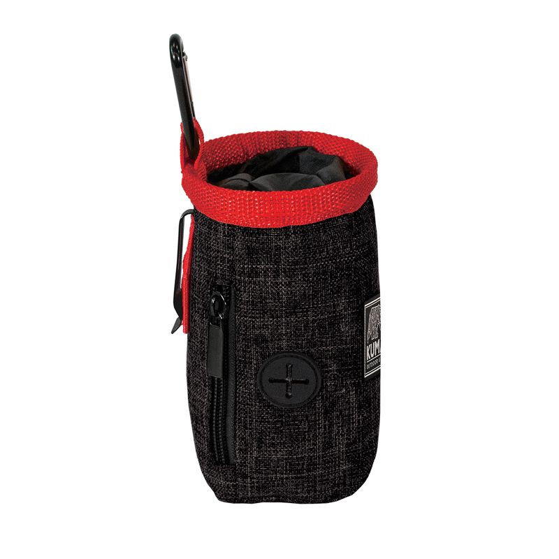 Kuma-Good-Dog-Treat-Pouch---Black--Red