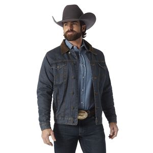 Wrangler Blanket Lined Denim Jacket - Rustic Blue