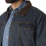 Wrangler mens Regular Blanket Lined denim jackets, Denim/Blanket, 48 US at   Men's Clothing store