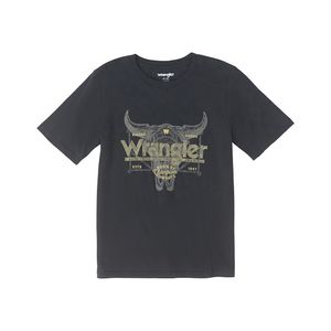 Wrangler Boys'  Short Sleeve T-Shirt - Jet Black