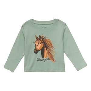 Wrangler Kids' Long Sleeve Horse - Green