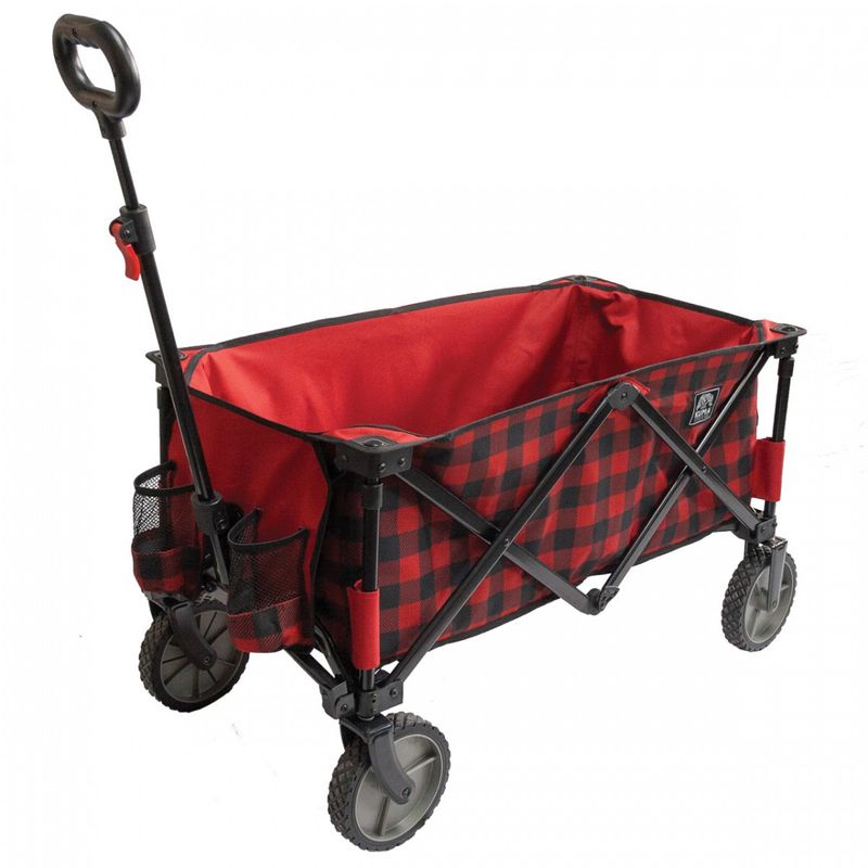 Kuma-Bear-Buggy-Cart---Red-Black-Plaid