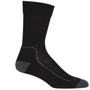 Icebreaker Men's Merino Hike+ Light Crew Socks - Black/Mink