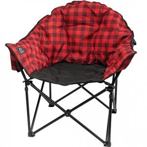 Kuma Lazy Bear Chair - Red Plaid