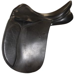 Used Mondega Dressage Saddle 17"W - Black