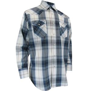 MWG Men's Plaid Shirt (I30D02-41) - Blue