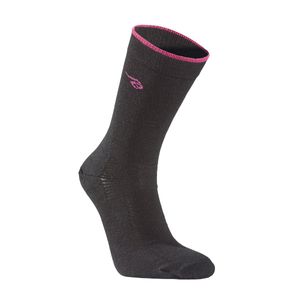 Ivanhoe of Sweden Unisex Wool Sock - Grey/ Cerise