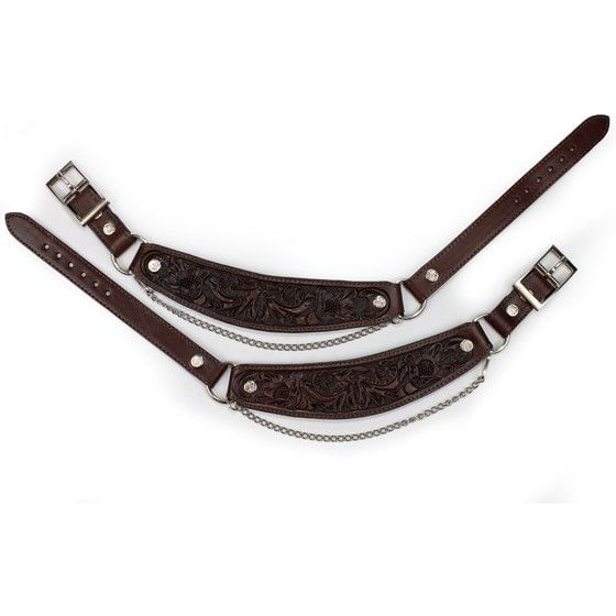 Austin-Accent-Curved-Leather-Boot-Bracelet---Brown