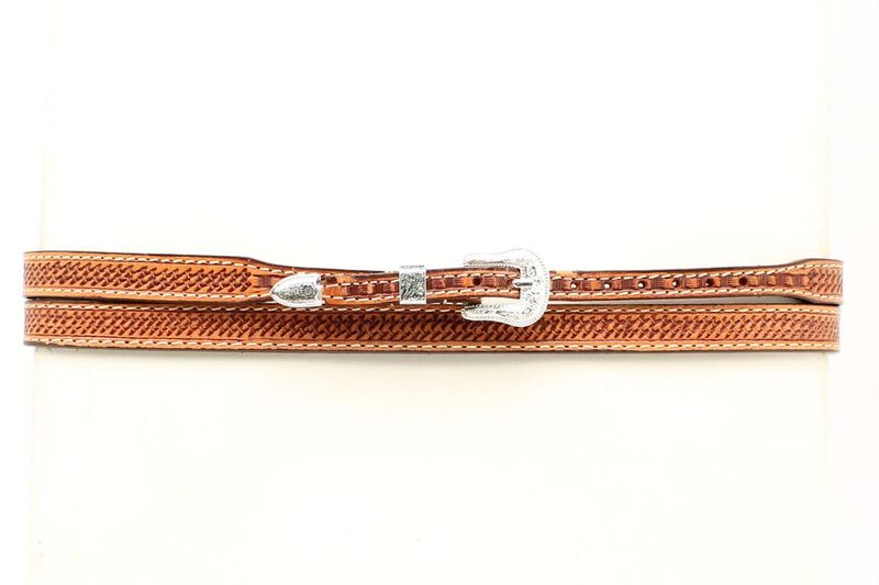 M-F-Western--Leather-Hatband-Basket-Weave-1-2----Natural