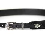 Austin-Accent-Tooled-Leather-Hatband---Black