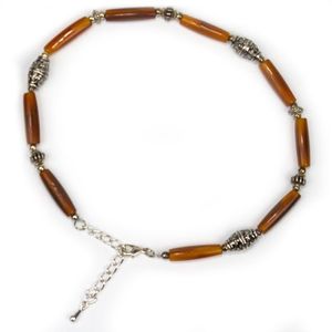 Austin Accent Bone Horn Boot Bracelet - Amber