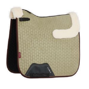 LeMieux Merino+ Suede Dressage Square Saddle Pad - Fern