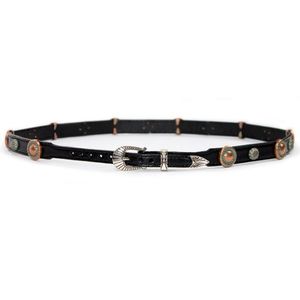 Austin Accent Leather Hatband (LC-115P) - Black