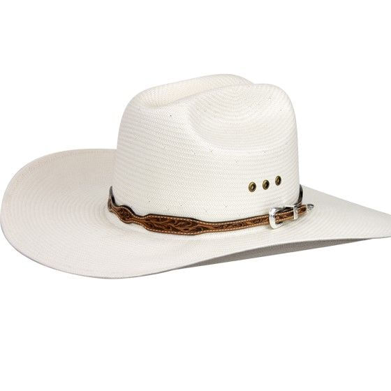 Austin-Accent-Scalloped-Hand-Carved-Leather-Hatband--LC-51S----Natural