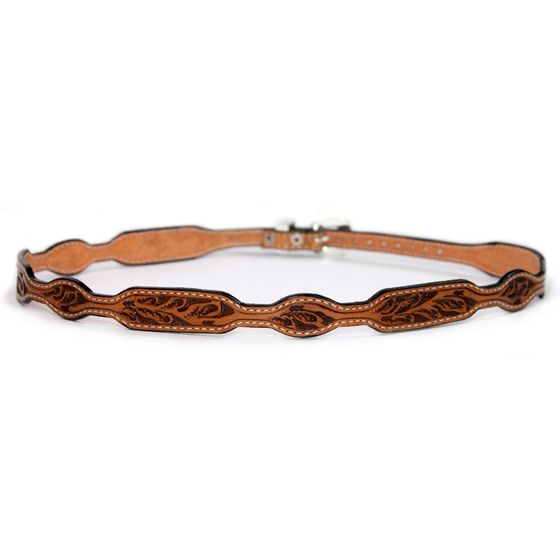 Austin-Accent-Scalloped-Hand-Carved-Leather-Hatband--LC-51S----Natural