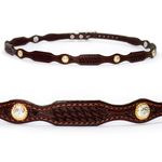 Austin-Accent-Hand-Tooled-Leather-Hatband-with-Round-Conchos---Brown