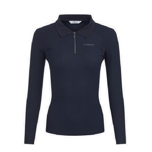 LeMieux Women's Long Sleeve Sport Polo Shirt - Navy