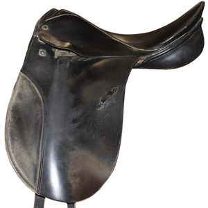 Used Stubben Dressage Saddle 18.5"/W - Black