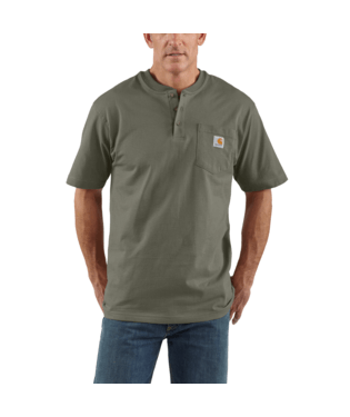 Carhartt-Men-s-Short-Sleeve-Pocket-Henley-Tee---Dusty-Olive