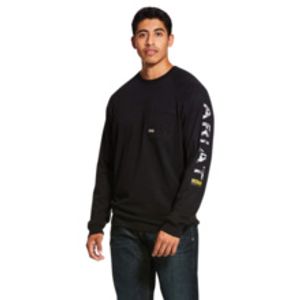 Ariat Men's Rebar Strong Graphic Long Sleeve - Black