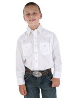 Wrangler-Boys--Long-Sleeve-Dress-Western-Snap-Shirt---White