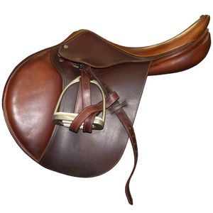 Used Childeric Close Contact Saddle 17.5"M - Brown