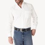 Wrangler-Men-s-George-Strait-Solid-Long-Sleeve-Shirt---Relaxed-Fit---White