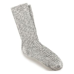 Birkenstock Women's Cotton Slub Socks - Gray/White