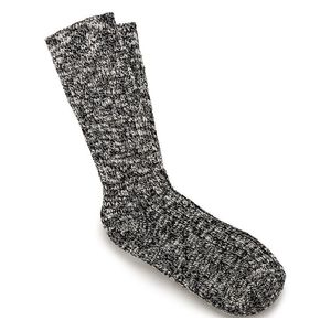 Birkenstock Men's Cotton Slub Socks - Black/Gray