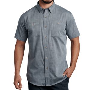 Kuhl Men's Karib Stripe Short Sleeve - Storm