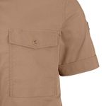 Fjallraven-Men-s-Ovik-Air-Stretch-Short-Sleeve-Shirt---Suede-Brown