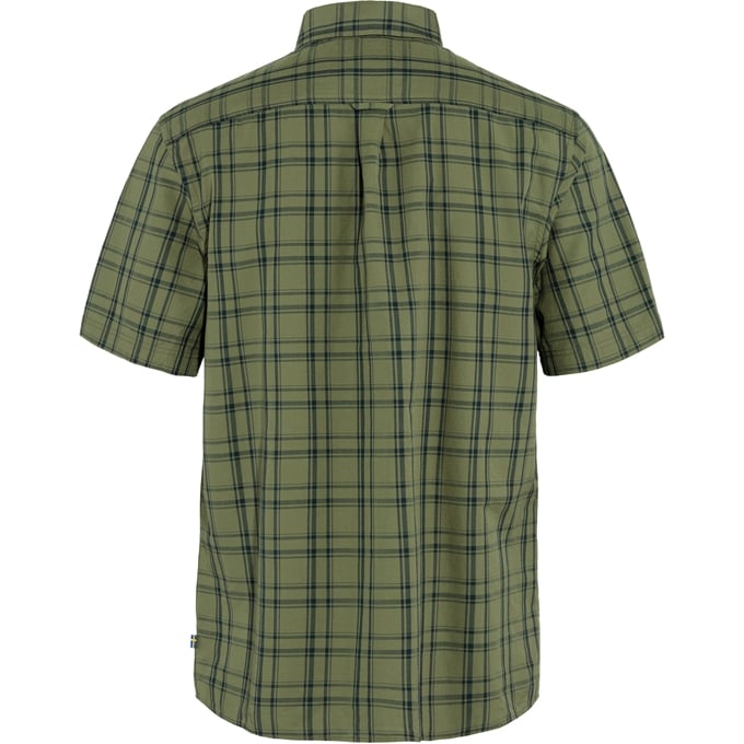 Fjallraven-Men-s-Ovik-Lite-Short-Sleeve-Shirt---Green-Dark-Navy