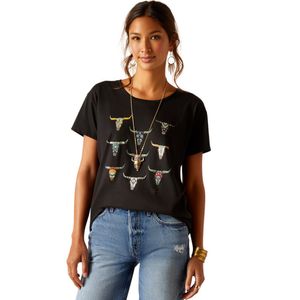 Ariat Women's Deco Skull Tee - Black