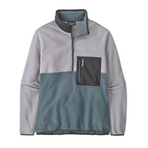 Patagonia Men's Microdini 1/2 Zip PullOver - Green/ Grey