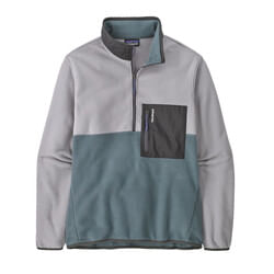 Patagonia-Men-s-Microdini-1-2-Zip-PullOver---Green--Grey