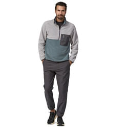 Patagonia-Men-s-Microdini-1-2-Zip-PullOver---Green--Grey
