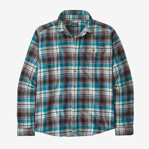 Patagonia Men's Long-Sleeved Cotton in Conversion Lightweight Fjord Flannel Shirt - Levas: Belay Blue