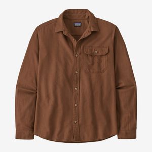 Patagonia Men's Long-Sleeved Cotton in Conversion Lightweight Fjord Flannel Shirt - Moose Brown