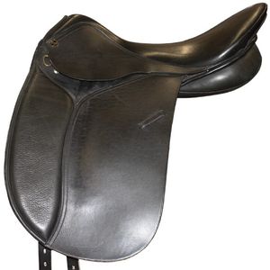 Used Sage Family Dressage Saddle 18.5"WM - Black