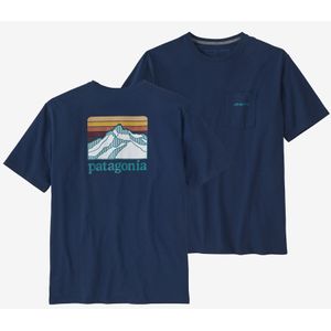 Patagonia Men's Line Logo Ridge Pocket Short Sleeve - Lagom Blue