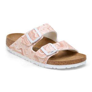 Birkenstock Arizona Marble Birko-Flor Sand White 1026571